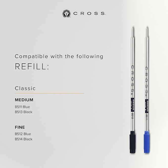 Cross Calais Matte Black Ballpoint Pen - High-End Pen for Everyday Use - Professional Desk Essential - Smooth Writing - Durable Construction - Black Ink - Gift Box Included