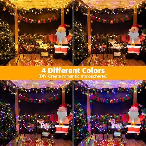 Ollny Christmas Lights Outdoor, 131FT 400 LED Color Changing String Lights