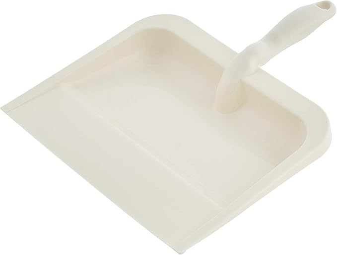 Polka Dot Design Broom with White Plastic Dustpan, Sweep Set Indoor and Outdoor Use, Green/White, by Superio