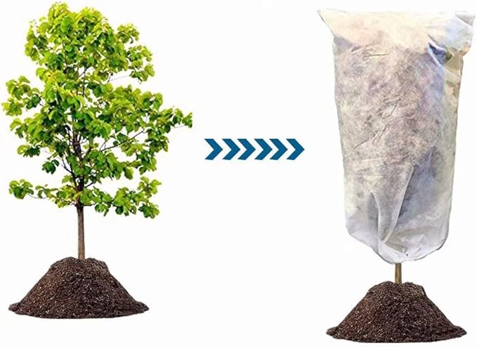 Agfabric Plant Covers Freeze Protection 120"x120" 1.5oz Garden Plant Cover Plant Frost Protection Covers Winter Frost Pests Protection,White
