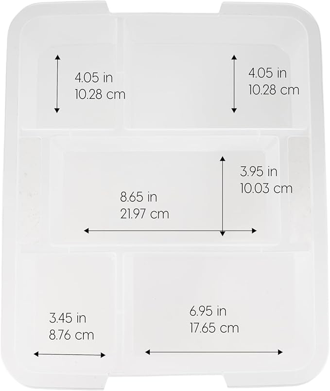 IRIS USA 6-Pack Clip Box with Latching Lids, 18 Quart Craft Storage Bins, Art & Writing Supply Containers for Home, Office & Classroom Organization