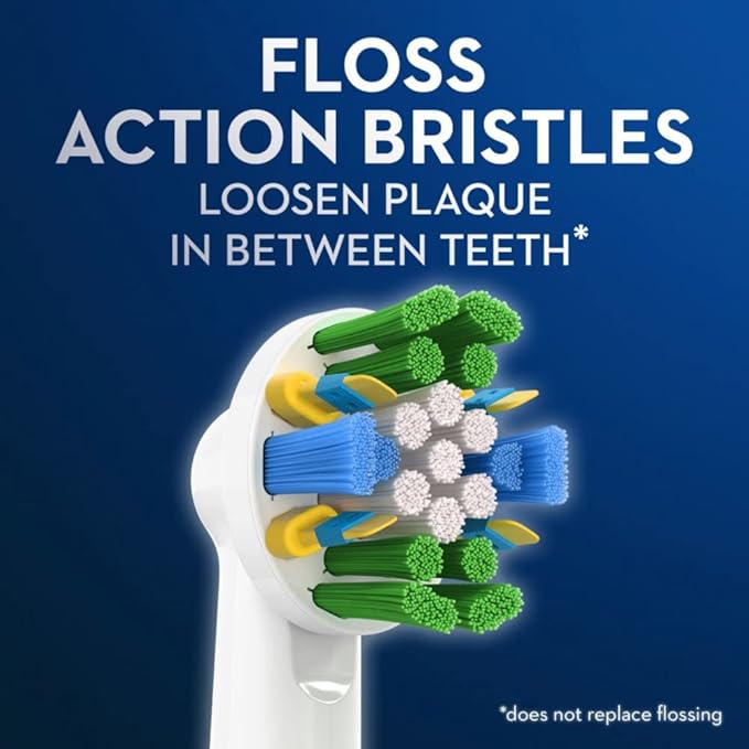 Oral-B FlossAction Electric Toothbrush Replacement Brush Heads Refill, 2 Count