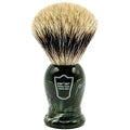 Parker - The King - Oversized 3 Band Pure Badger Bristle Shaving Brush - Long Loft – Brush Stand Included - Generates a Giant and Luxurious Lather