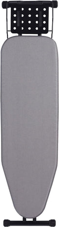 Jakeefud Deluxe Ironing Board with Heat Resistant Cover and Thicken Felt Pad, Heavy Sturdy Legs,Full Size Hanger Iron Board,Foldable (L-Grey)