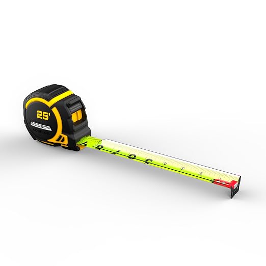 Komelon 79425 Contractor TS Magnetic Tape Measure 25' x 1.25"