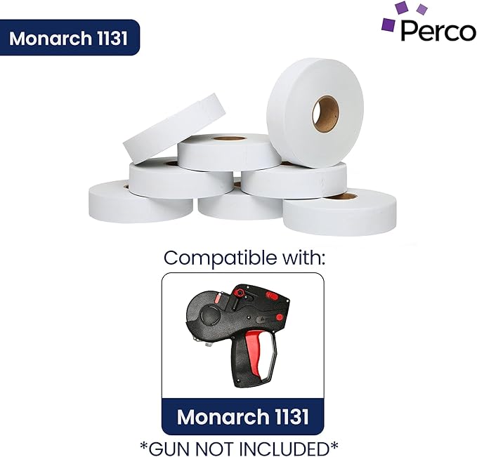 Pricing Labels for Monarch 1131 White - 60,000 Labels w/ 24 Rolls Value Pack, 3 Sleeves - Made in USA