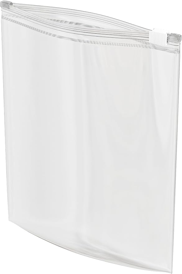 100 Count - Slider Zip Food Storage Sandwich Bags, 7" x 9" 3 Mil Heavy Duty, Strong & Durable For Freezer Storage, For Sandwiches, Snacks & More. GPI