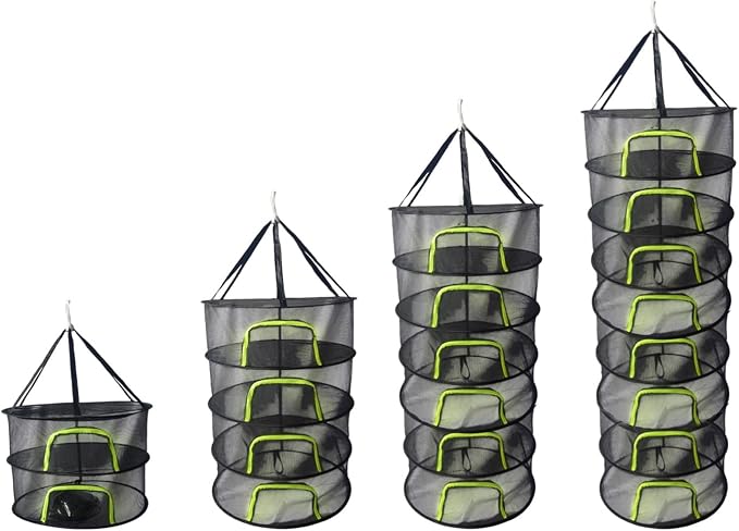 Large Capacity Foldable Fabric Drying Rack for Food Storage and Laundry Reinforced Frame Sunlight Security Easy Install Drying Net