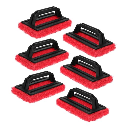 Mobestech 24pcs Ink Removal Cleaning Brush Handheld Scrub Pads for Screen Cleaning Multifunctional Scrub Brush Ergonomic Handle Compact Design for Easy Storage