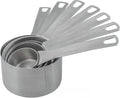 Measuring Cups Set for Kitchen and Baking Tools, Stainless Steel Measuring Cups Set 18/8(304) Steel Material Heavy Duty 7 Measuring Cups and 1 Ring Set of 8