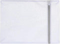 1-10PCS White Durable Honeycomb Mesh Laundry Bags For Delicates Net Fabric Durable And Reusable Delicate Wash Bag(40X50cm,1PC)
