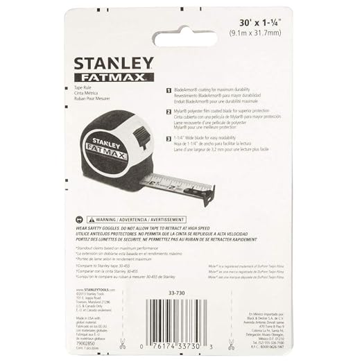 RULE TAPE 30FTX1-1/4IN FAT MAX