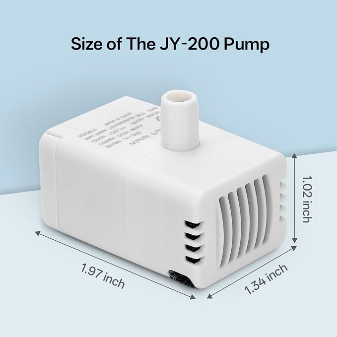 Ceramic Cat Water Fountain Ultra-Quiet Pump -2.2L/78oz Ceramic Cat Fountain, Automatic Ceramic Water Fountain for Cats, Pet Water Fountain (White)