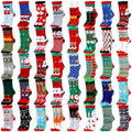 Jeyiour 36 Pcs Women Christmas Socks Fuzzy Soft Crew Xmas