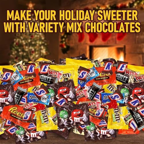 Halloween Chocolate Candy Variety Pack 5 lb, 225 Ct, Fun Size Mix