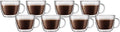 Bodum 15oz Double Wall Latte Mug, High-Heat Borosilicate Glass, Set of 2, Clear (Pack of 4)