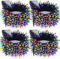 Solar Christmas Lights Outdoor 4 Pack 152FT 400LED String Lights Multicolor