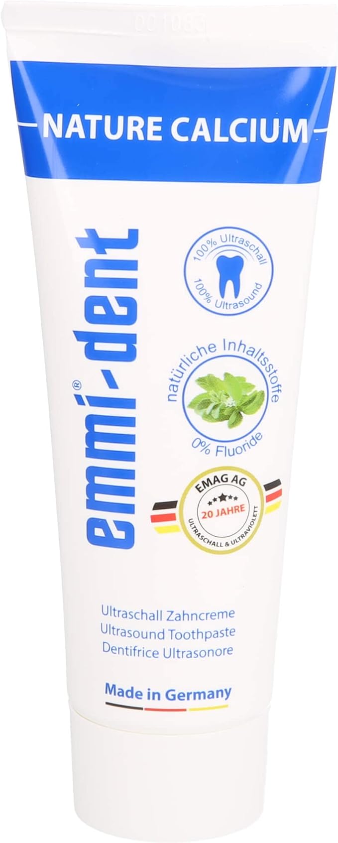 Emmi-dent Ultrasonic Toothpaste with Nano-Bubbles (Nature with Calcium, 1 Pack)