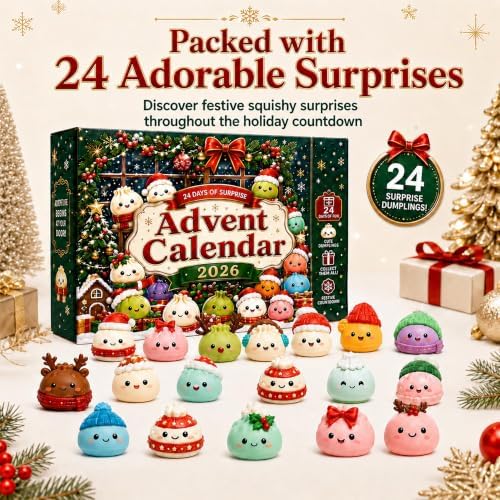 Christmas Squishies Advent Calendar 2029 Countdown for Adults