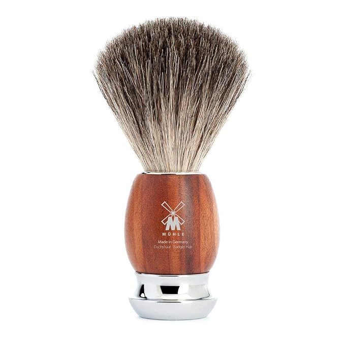 MÜHLE VIVO Plumwood 4-piece Pure Badger 5-Blade Razor Shaving Set