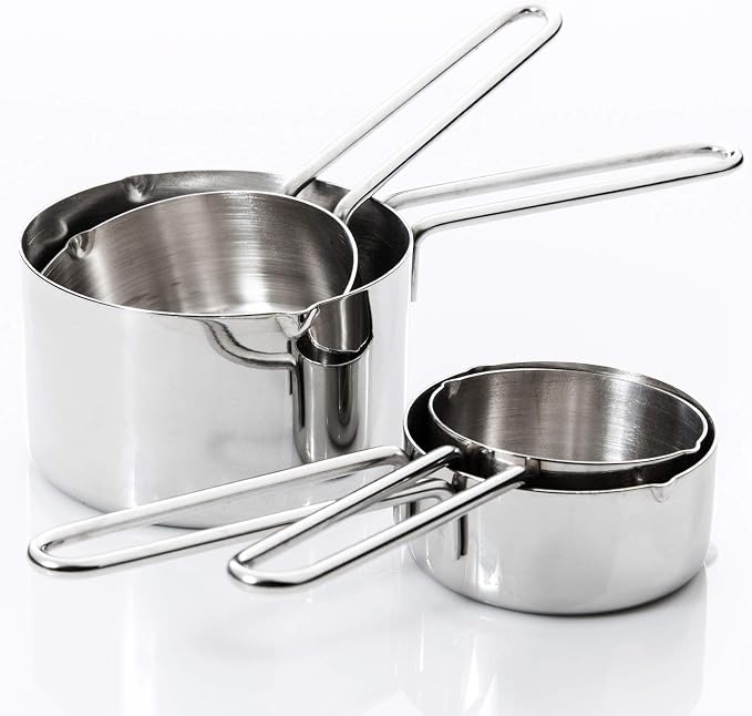 12Piece Stainless Steel Measuring Cups and Measuring Spoon Set with 4 Mixing Bowls