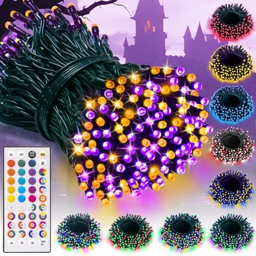 LitHome Color Changing Christmas String Lights Connectable 33Ft 100 LED