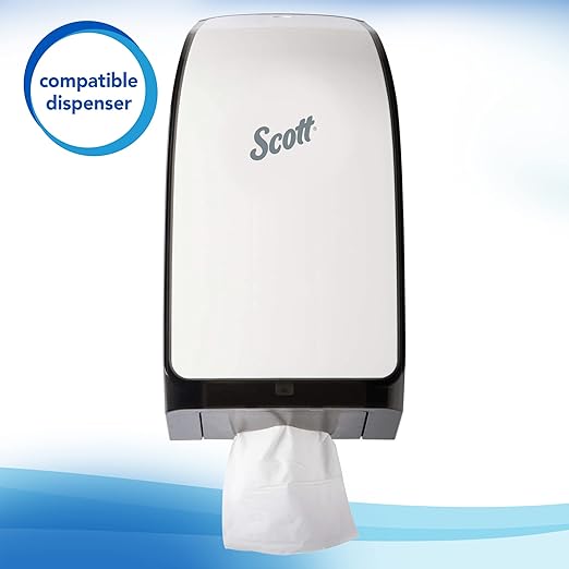 Scott® Hygienic High-Capacity Folded Bath Tissue, Bulk (48280), 2-Ply, White, Single-Pull, (250 Sheets/Pack, 36 Packs/Case, 9000 Sheets/Case)