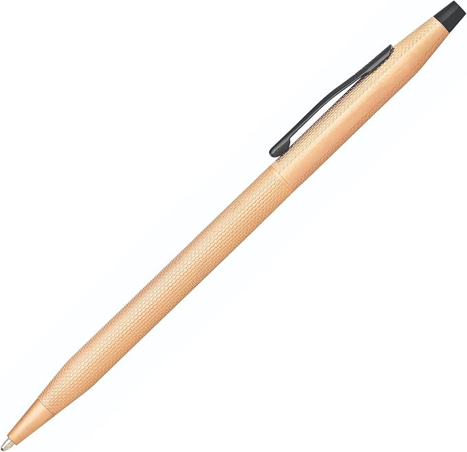 Cross Classic Century Brushed Rose-Gold PVD Ballpoint Pen - Refillable Pen for Effortless Writing - Black Ink - Durable Construction - Premier Distinctive Look - Gift-Ready