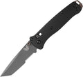 Benchmade Bailout Tactical Knife, M4 Steel Blade (537SGY-03) | Black Aluminum handle, Tanto blade