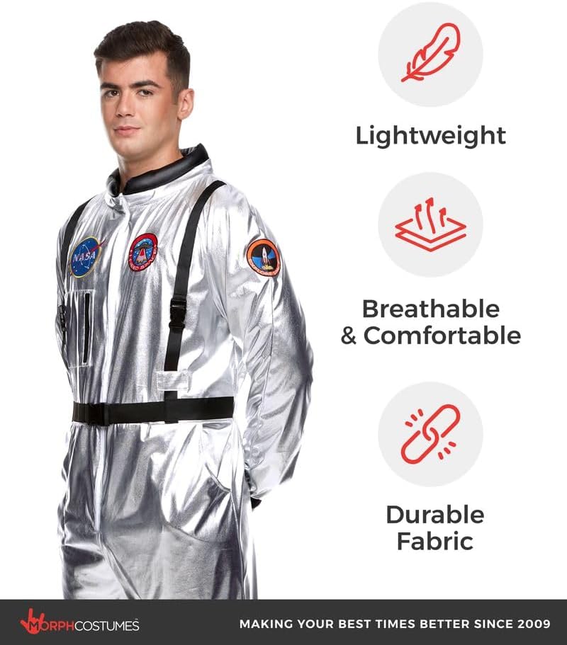 Morph, Astronaut Costume Men, Space Suit, Halloween Costumes for Men