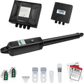 TOPENS A5131 Single Swing Gate Opener Medium Duty Automatic Gate Motor for Single Swing Gates Up to 16ft, Electric Driveway Gate Operator AC Powered with Remote Control Kit Solar Compatible