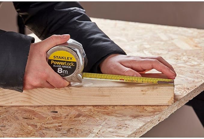 Stanley 0-33-527 8m Power Lock Tape with Blade Armor