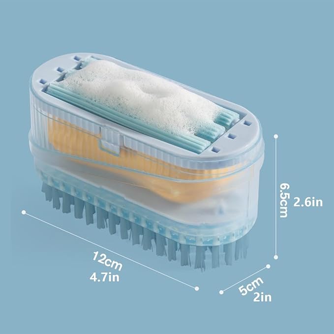 Soap Holder Soap Lathering Box with Roller Laundry Brush No Hand Scrub Multi Functional Drainer Organiser for Bathroom & Kitchen