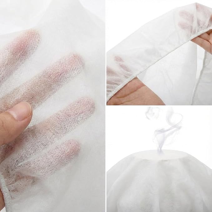 50PCS Disposable Fitted Massage Table Sheets with Elastic, Heavy Duty Elastic Disposable Bed Cover, Breathable White Sheets for Spa Massage Beauty Tattoos Non Woven Fabric 36 x 85 in