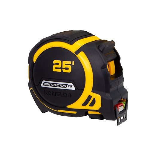 Komelon 79425 Contractor TS Magnetic Tape Measure 25' x 1.25"