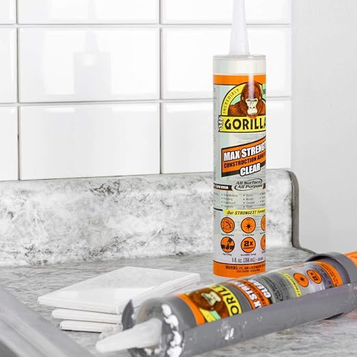 GORILLA 9 oz. Max Strength Construction Adhesive Clear (12-Pack)