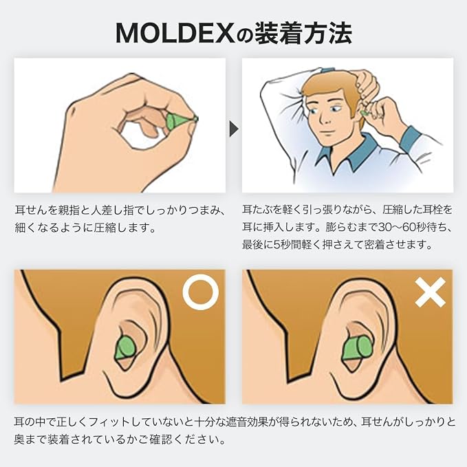 Moldex 6870 Meteors Foam Earplugs Uncorded 200 Pairs/Box - 1 Each