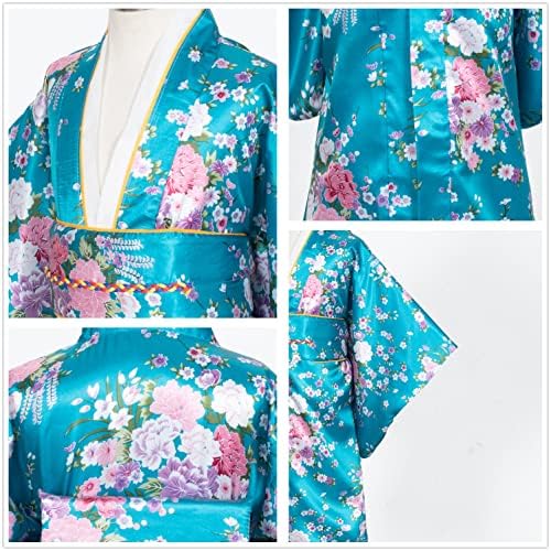 Japanese Traditional Dress Kimono Robe for Kids Girls Costume