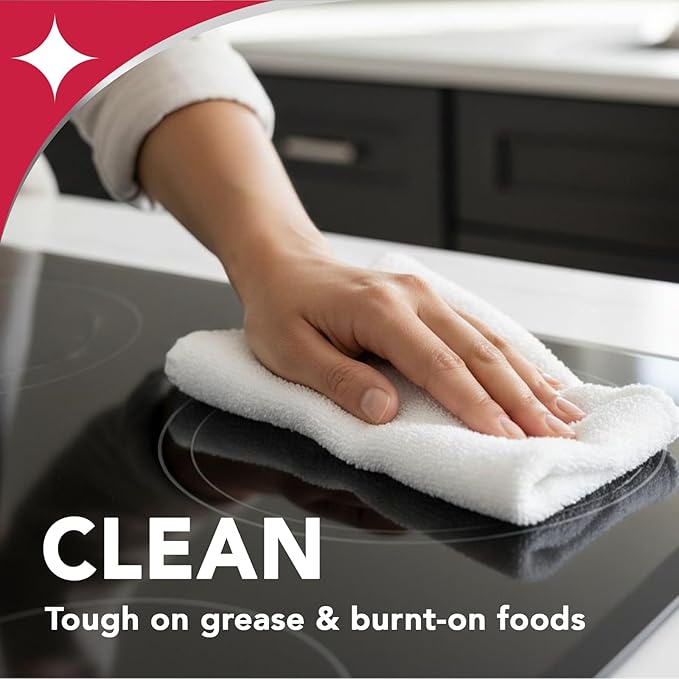Weiman Glass Cook Top Cleaner and Polish - 10 Ounce [6 Pack] Heavy Duty No Scratch Glass Ceramic Safe Non-Abrasive Stovetop Cooktop Cleaner