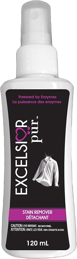 Excelsior Pür HE Laundry Detergent Liquid 7.5x Fragrance Free Concentrated 333 Loads 4 Liter W/Natural Stain Remover, High Efficiency Washing Detergent Laundry Soap Works In All Washers Unscented