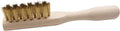 Suede Cleaning Brush – for Cleaning Suede & Nubuck Shoes, Clothing, Handbags – Brass Wired with Wooden Handle, Brown, Brush