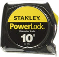 Stanley Tools 33-115 6 Pack 10ft. Powerlock Pocket Tape Rule With Diameter Scale