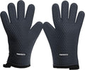 KITCHEN PERFECTION XL Silicone Smoker Oven Gloves-Extreme Heat Resistant BBQ Gloves-Handle Hot Food Right on Your Grill Fryer&Pit|Waterproof Grilling Cooking Baking Mitts|Superior Value Set+3 Bonuses | Waterproof, 5-Finger Design For A Better Grip, for...