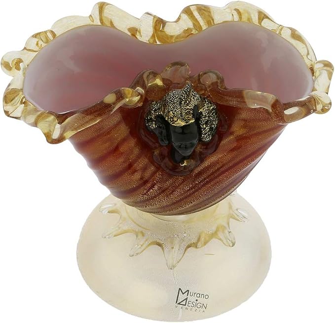 Glass Of Venice Murano Glass Venetian Moor Bowl Vase