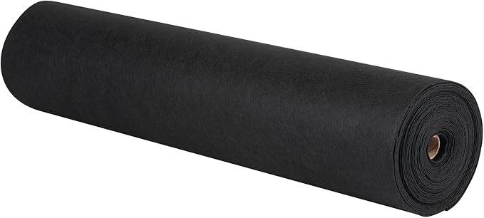 VEVOR Geotextile Landscape, 15ft x 20ft 4 oz Non-Woven PP Drainage 350N Tensile Strength & 440 N Load Capacity, for Ground Cover, Garden Fabric, French Drains, Black