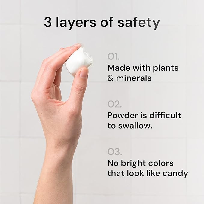 Grab Green Bleach Alternative Pods, 132 Count, Fragrance Free | Chlorine Free; Plant & mineral based; Brightens whites; Removes stains; Neutralizes Odors; Zip Closure; No Harsh Chemicals