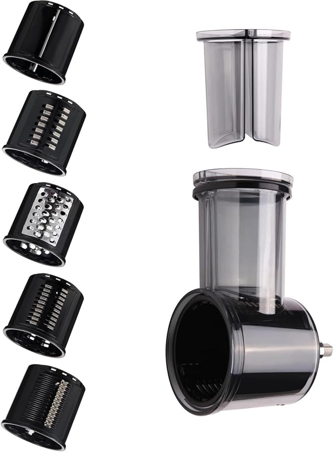 Vegetable Salad Maker Shred Cutter Cheese Grater Slicer Peeler Shredding Attachment for 3.5QT 4 6QT 7QT Vegetable Slicer Attachment Mixer Fine Set Restaurant Supplies Food Equipment