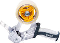 Excell EXC-828PL Heavy Duty Tape Dispenser, 2" Wide, 3" Core, 1 Pack | Box Sealing Industrial Tape Dispenser Gun, for Office and Warehouse - Includes Tape Roll