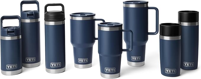 YETI Rambler 20 oz Travel Mug with Flip Straw Lid – Stainless Steel, Vacuum Insulated, Leakproof, Cup Holder Friendly, Venom