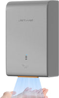 JETWELL ADA Compliant Hand Dryer, ABS Plastic Cover Hard Wired Design, AC 110V-130V JW2825 (Silver)